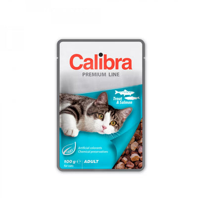 Calibra Premium Cat Pouch Trucha y Salmón