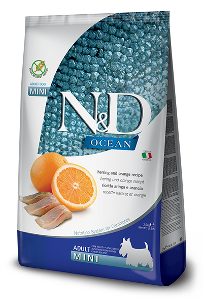 N&amp;D Dog Ocean Mini Herrings &amp; Orange 