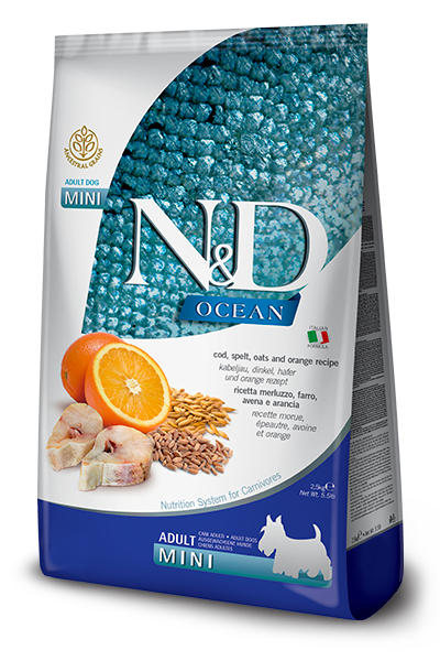 N&D Dog Ocean Mini Bacalao, Espelta & Avena