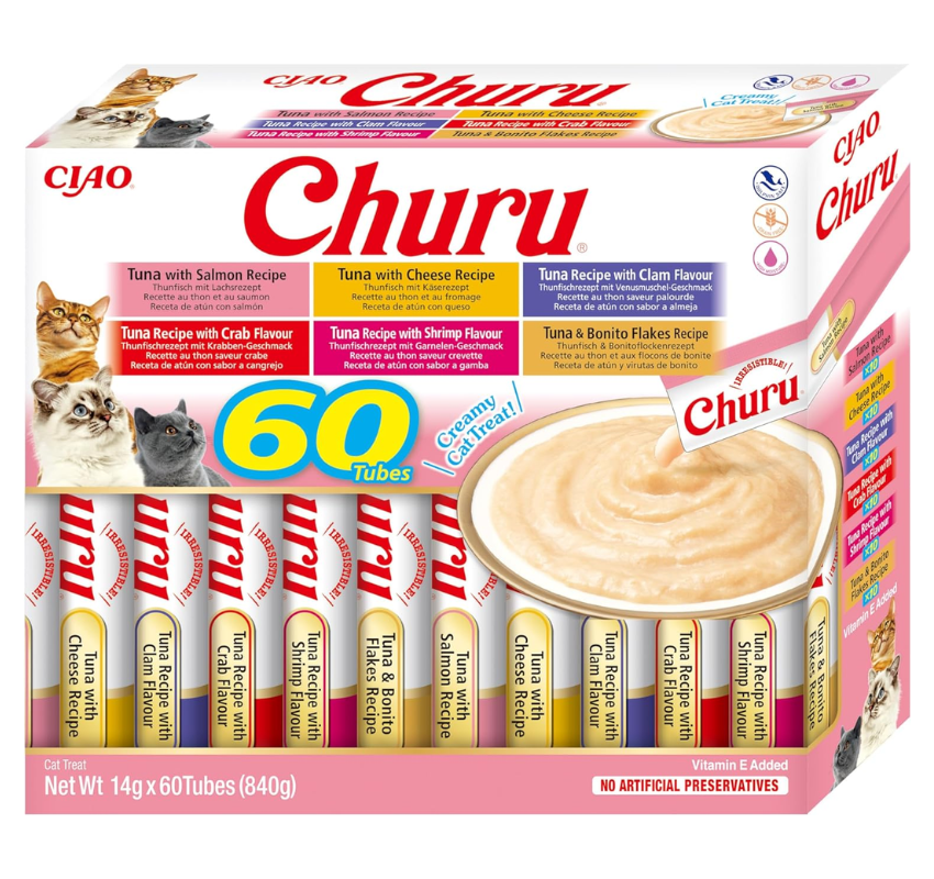CHURU Cat Mega Pack 60 uds