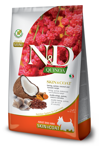 N&amp;D Dog Quinoa Skin &amp; Coat Mini - Herrings &amp; Coconut 