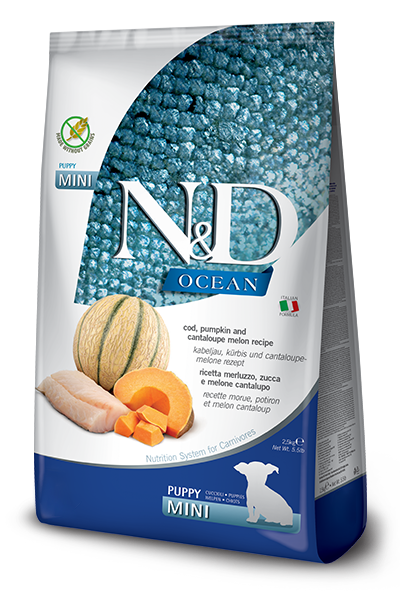 N&D Dog Ocean Puppy Mini Bacalao & Calabaza