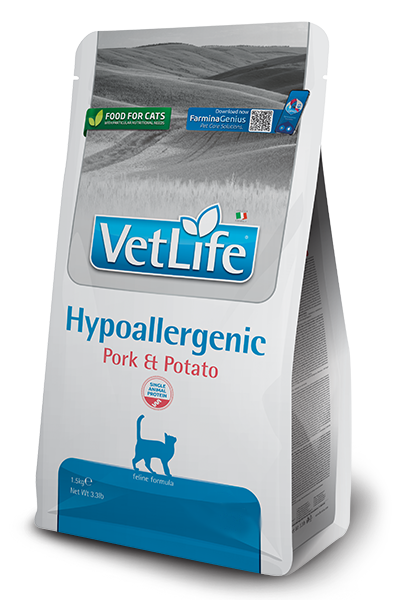 Vet Life Cat Hypoallergenic Pork 