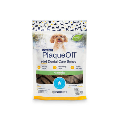 PlaqueOff ProDen Dog Mini Dental Care Bones - Veggie
