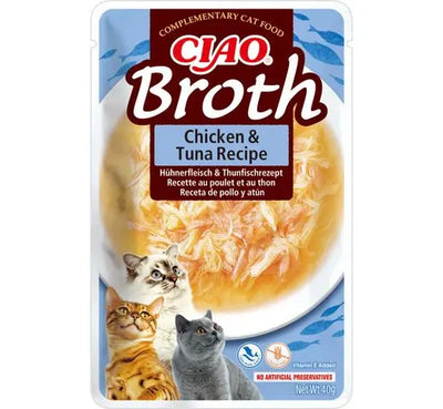 CHURU Cat Broth Caldo de Pollo con Atún