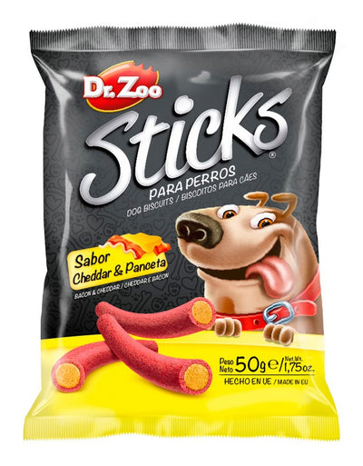 Dr. Zoo Sticks de Chedar y Panceta