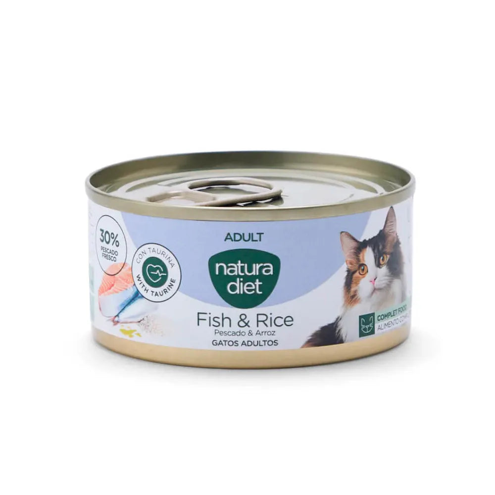 Natura Diet Cat Húmedo Pescado y Arroz