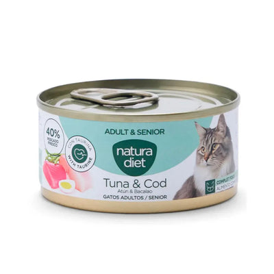 Natura Diet Cat Húmedo Adult y Senior Atún y Bacalao