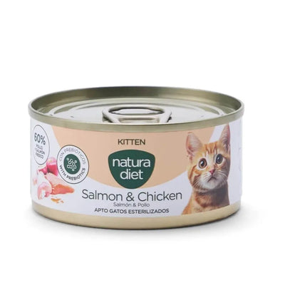 Natura Diet Cat Húmedo Kitten Salmón y Pollo