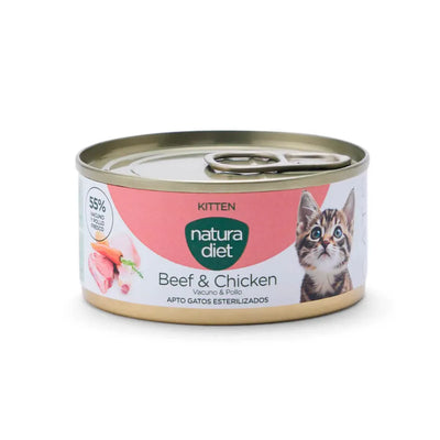 Natura Diet Cat Húmedo Kitten Vacuno y Pollo