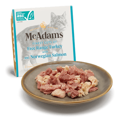 McAdams Cat Tarrina Pavo Campero con Salmón Noruego