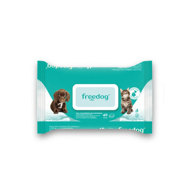 Toallitas Humedas Freedog con Clorhexidina