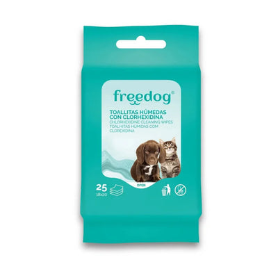 Toallitas Humedas Freedog con Clorhexidina