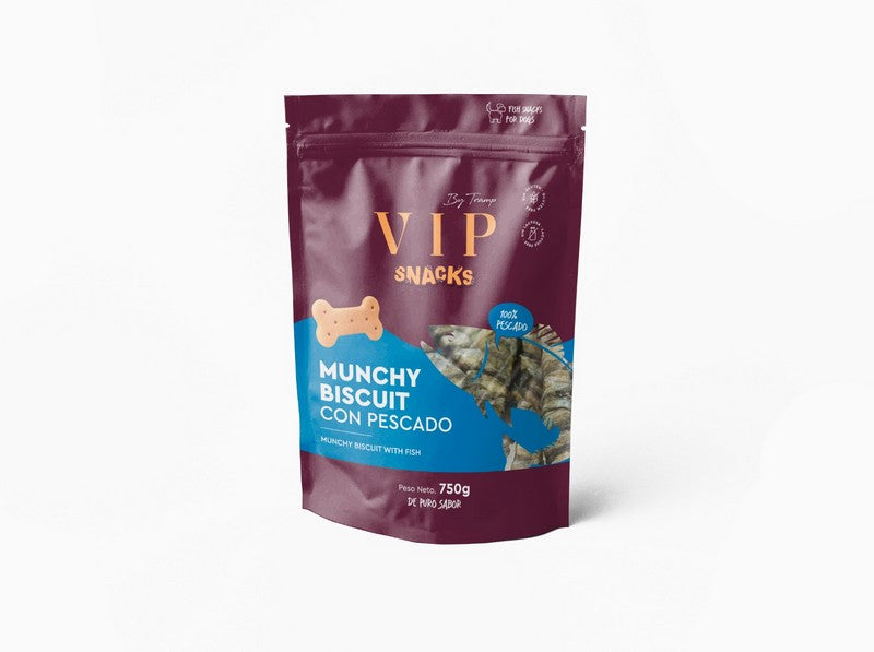 VIP Snack Munchy Biscuit Pescado 750g