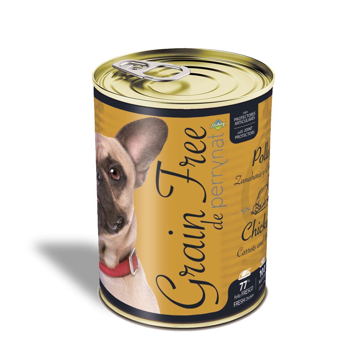Perrynat grain free comida humeda para perros pollo y champiñones