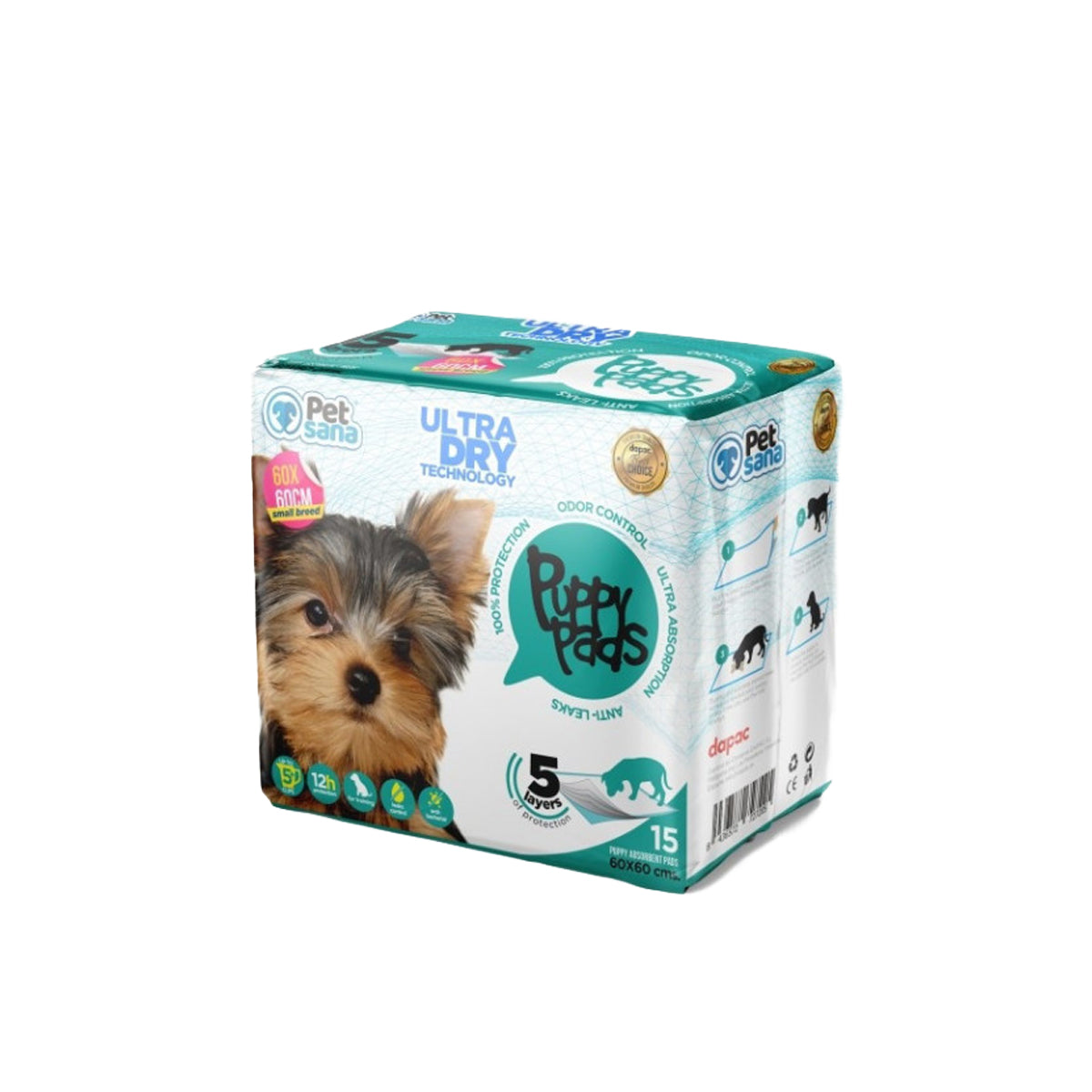 Dapac Petsana Empapadores PuppyPads para Cachorros