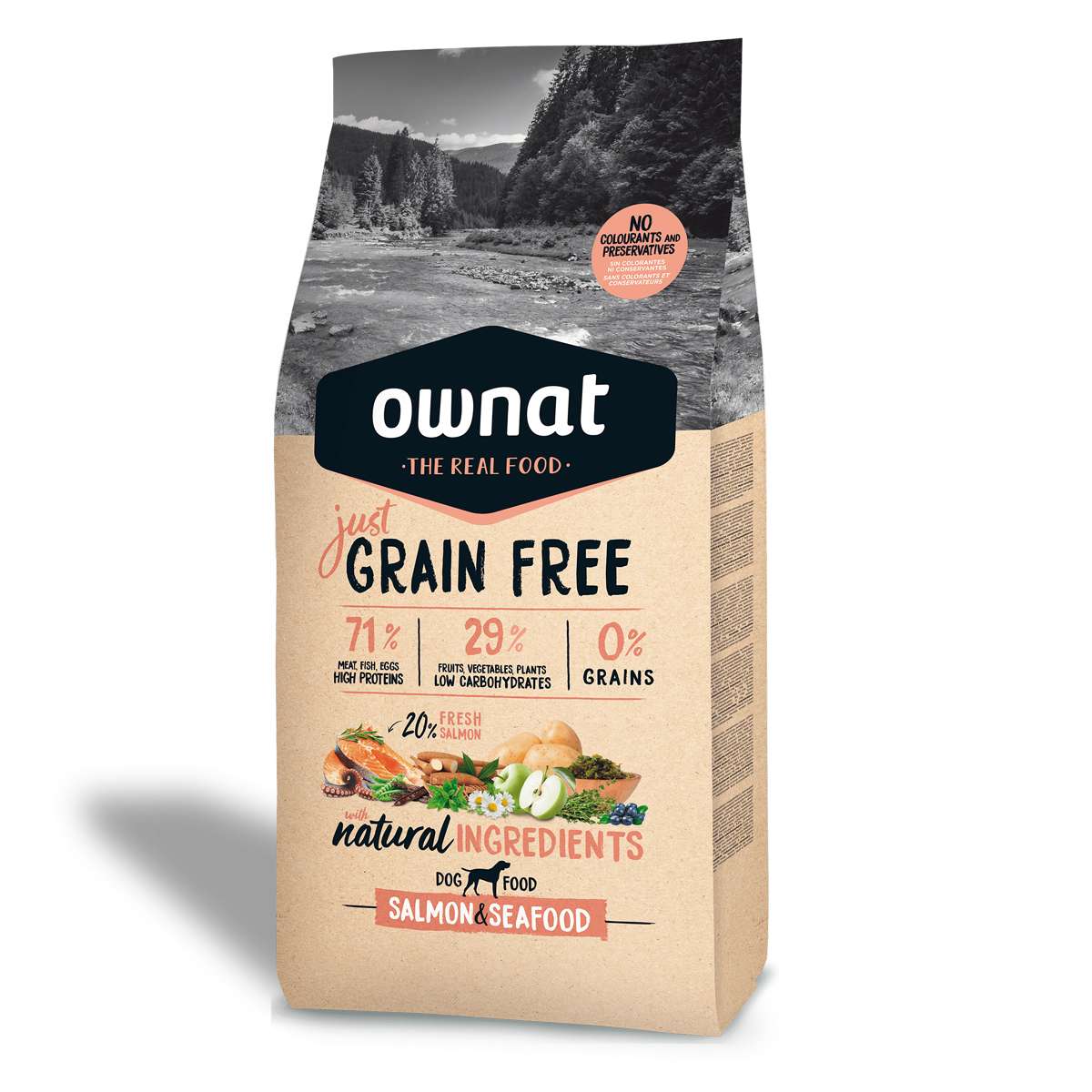 ownat grain free salmon and seafood
