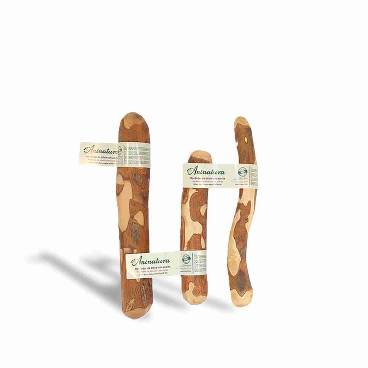 Aninatura Mordedor Madera de Olivo Natural Eco-friendly para Perros