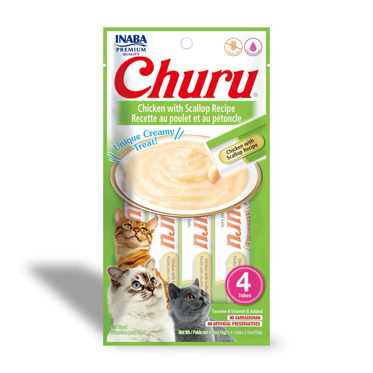 Churu Pollo con Vieiras (chicken & scallop) snack para gatos
