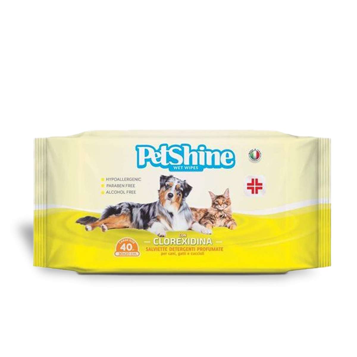 Toallitas Desinfectantes para Perros y Gatos con Clorhexidina PetShine
